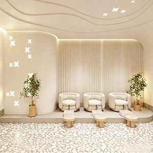 Custom Luxury Spa Beauty Salon station Interior Design Beauty Massage Shop Furniture Full Room Store decoration Renovation - Product Image 3