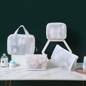 EVA Cosmetic Bag Rectangle Waterproof Portable Travel <b>Toiletry</b> <b>Storage</b> Bag - Product Image 5