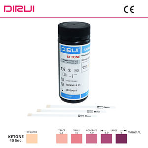Système d'analyse d'<span class=keywords><strong>urine</strong></span> de cétone d'usine de <span class=keywords><strong>Dirui</strong></span> 100 bandelettes/bandelettes de test d'<span class=keywords><strong>urine</strong></span> complètes en bouteille - Product Image 3
