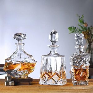 Carafe à whisky vintage en verre <span class=keywords><strong>cristal</strong></span> avec couvercle et distributeur pour whisky, brandy, vodka, bourbon - Product Image 2