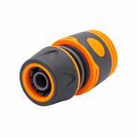 Raccords de jardinage 3/4 pouce en plastique orange et noir, raccord rapide en PVC pour tuyau, pression 150 bars, prise directe BS