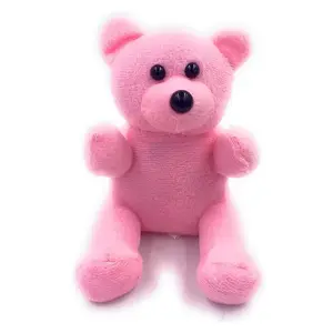 J220 ODM service 5.5 inch Plush Bear Phone Holder Stuffed Animal Toy Phone Stands Pink desk Teddy Bear Cute Phone Holder