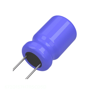 ตัวแทนจำหน่ายอย่างเป็นทางการ ตัวเก็บประจุแบบ Through Hole 150 uF 672D157H7R5CD5D CAP ALUM 150UF 7.5V RADIAL TH - Product Image 1