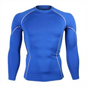 Rashguard de sport léger, antibactérien et respirant, manches longues, fabricant OEM, logo personnalisé, tissu polyester/nylon - Product Image 1