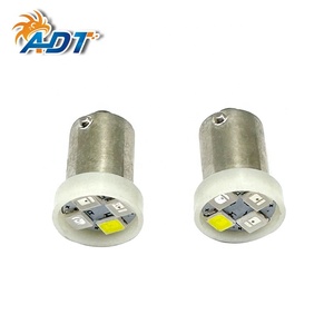 ADT OEM Exclusif 4 LED 2835 SMD Baïonnette # 44 # Ampoule LED rouge flamme 47 BA9S 6.3V pour flipper - Product Image 6