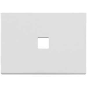 Flat <b>Plate</b> Matt White 12.5x9.5 Cm Wall <b>Switch</b> Cover - Product Image 1