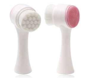 <span class=keywords><strong>Brosse</strong></span> <span class=keywords><strong>nettoyante</strong></span> faciale manuelle en silicone de bonne qualité, prix abordable, cheveux synthétiques multicolores, imperméable, étiquette privée acceptable - Product Image 2
