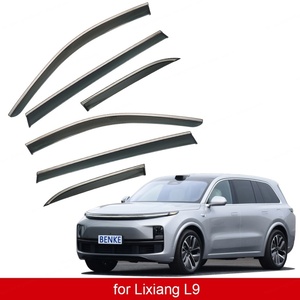 6 déflecteurs de vitres latérales adhésifs pour Lixiang L9, pare-pluie et déflecteurs de vent - Product Image 2