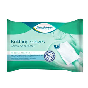 Wegwerp Lichaamsbaden Ongeparfumeerde Voorbevochtigde Natte Doekjes Volwassen Washandschoenen Voor Incontinentiepatiënt - Product Image 2