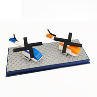 Ensemble de blocs de construction en plastique pour enfants, mini blocs de construction avec taille-crayon intégré, papeterie DIY