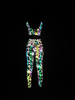 Pantalon de sport réfléchissant taille haute en polyester, imperméable, doux, coloré, lumineux la nuit, style champignon, collection 2022