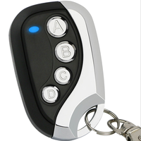Télécommande de porte de garage en métal 433 MHz, code fixe, code d'apprentissage, code roulant