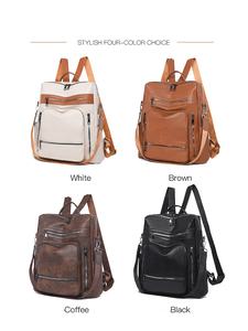 2025 mochila De moda para mujer, bolso De cuero De lujo, bolsos De hombro individuales para niñas, mochila impermeable, Bolsos De Cuero - Product Image 6