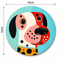 Sous-verre absorbant en forme de chien, résistant à la chaleur, tapis mignon pour animaux de compagnie, dessous de tasse à thé et à café, décoration de table pour la maison et la cuisine