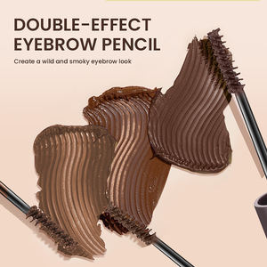 眉笔制造商4色2合1眉笔，带染眉凝胶防水长效天然临时眉笔 - Product Image 3