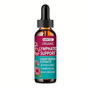 Suplementos OEM para la Desintoxicación Linfática, Gotas para el Drenaje Linfático con Equinácea, Diente de León y Bardana, Apoyo para la Celulitis y la Salud Linfática - Product Image 1
