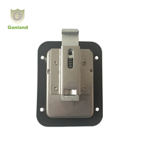 Loquet à palette encastré en acier GL 12127, loquet de compression verrouillable pour boîte à outils de remorque