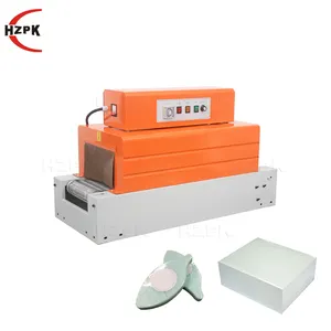 HZPK BS-260 semi-automatic heat bottle film pvc shrink cutting wrapping sleeve tunnel packaging
