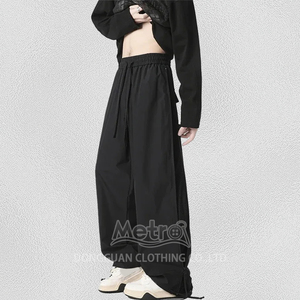 Men Clothing Factory Custom Embroidery logo Track <strong>Pants</strong> Straight Leg Trousers Windbreaker Nylon Track <strong>Pants</strong> <strong>Mesh</strong> Nylon Pans Men - Product Image 2