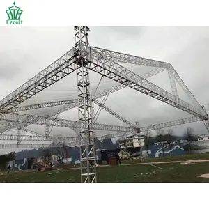 Sistema de armadura de aluminio de personalización profesional, Armadura de techo transparente, Armadura de iluminación de escenario de boda para grandes eventos