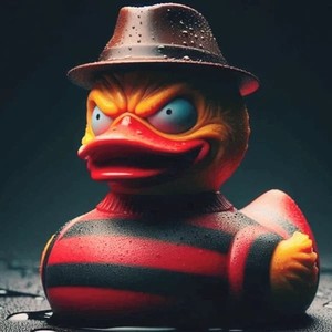 Estatua de Resina de Pato de Película de Terror - Decoración Espeluznante de Personaje Villano para Mesa, Fiesta, Hogar o Estantería - Product Image 3