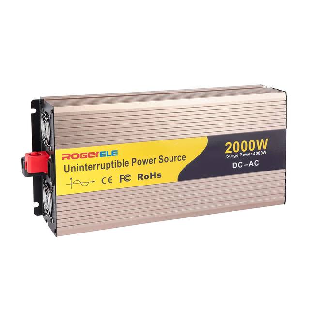 2000W 2KW Pure Sine Wave Inverter with Charging Function 50Hz 60Hz 12V/24V/48V to 110V 220V 230V Power Converter Inverter UPS