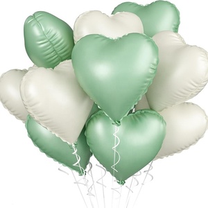Ballons en forme <span class=keywords><strong>de</strong></span> cœur <span class=keywords><strong>de</strong></span> 18 pouces, 12 pièces/paquet, ballons en feuille d'aluminium pour la décoration <span class=keywords><strong>de</strong></span> mariage, fête d'anniversaire, anniversaire <span class=keywords><strong>de</strong></span> mariage, fournitures pour l'air ou l'hélium - Product Image 1