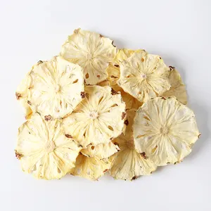 Rodajas de piña seca comestible sin aditivos Piña seca natural para decoración de cócteles de té de frutas
