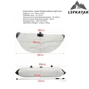 عوامة مائية خارجية من البولي فينيل كلوريد (PVC) للقوارب الكاياك مع ثبات محسن لركوب الأمواج في مياه المحيط - Product Image 2