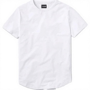 Camisetas Casuales para Hombre, Sin Arrugas, para Uso Diario, con Dobladillo Curvo, de Algodón y Poliéster, Diseño Liso, Etiqueta Personalizada - Product Image 3