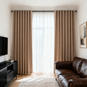 Tende Oscuranti Ondulate in Poliestere Isolanti e Ignifughe di Lusso Leggero per Camera da Letto/Soggiorno per Tutte le Stagioni - Product Image 2