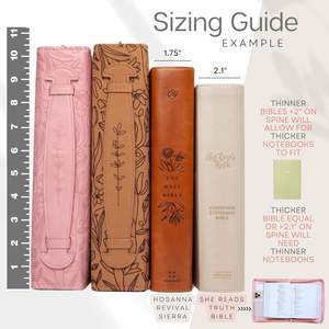 Muestra Gratuita de Funda para Biblia Personalizada, Bolsa de Iglesia de Cuero PU Resistente, Estuche para Biblia Portátil con Cremallera y Asa para Mujer - Product Image 2