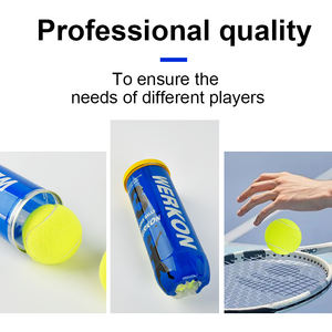 ลูกเทนนิสคริกเก็ตเทนนิสเดอตะกร้าบอล Padel คริกเก็ตธรรมชาติสีเหลืองสีเขียว - Product Image 2