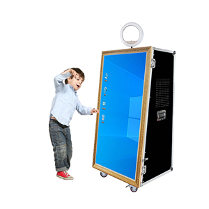 Cabina de Fotos con <span class=keywords><strong>Espejo</strong></span> Mágico de 65 Pulgadas en Oferta, Cámara e Impresora, Pantalla Táctil LED con Estuche de Transporte - Product Image 2
