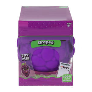 <b>Large</b> Purple Grape Squeeze Toy in <b>Gift</b> <b>Box</b>: Soft TPR Stress Relief Squishy Fruit for Kids Ages 6+ and Adults Sensory Play - Product Image 1