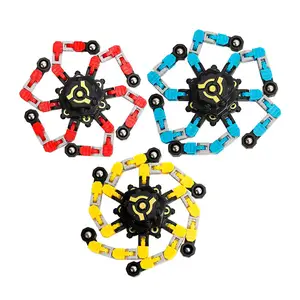 Komik duyusal Fidget Spinners oyuncaklar parmak el fırıldak oyuncağı dönen Top odak oyuncak ile dönüştürülebilir zinciri