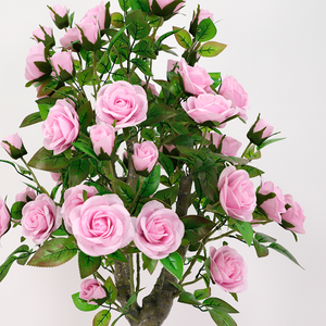 Bonsái de Rosas Artificiales Realistas Hechas a Mano para Bodas, Bonsái de Interior con Tacto Natural, Decoraciones Populares para Ventanas - Product Image 5