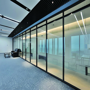 División de Pared de Vidrio Acústico con Marco de Aluminio y Diseño <span class=keywords><strong>Delgado</strong></span> para Sala de Conferencias de Oficina, Fácil de Instalar - Product Image 4