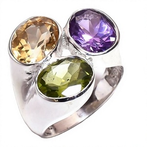 Perpido — bague en Citrine naturelle à la main, pierre précieuse, en argent Sterling 925, bijoux faits à la main, vente en gros, prix d'usine - Product Image 2