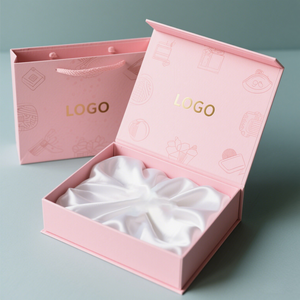 사용자 정의 골판지 고급 마그네틱 선물 상자 창조적 인 어린이 의류 포장 재활용 신생아 유품 선물 상자 가방 - Product Image 1