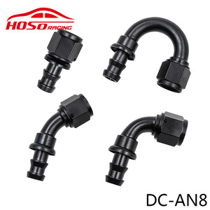 Hoso ขั้วต่อท่อน้ำมันอลูมิเนียมอัลลอยด์สำหรับแต่งรถแข่ง AN4 AN6 AN8 AN12 AN10 0 45 90 180องศาสีน้ำเงินสีแดง - Product Image 4