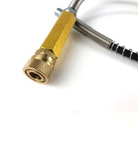 Tuyau haute pression 63Mpa/9000PSI 300bar 8mm avec connecteur rapide pour pompe manuelle PCP M10*1 avec 2x connecteur femelle