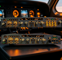 Panneau de commande supérieur de cockpit A320 à l'échelle réelle, accessoire de simulation de vol et de jeu compatible avec Fenix A320 pour l'entraînement à l'aviation