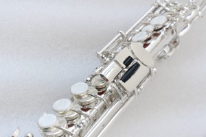 Haut de gamme E Flat Saxophone <span class=keywords><strong>Sopranino</strong></span> Argent Plaqué Gravure Artistique Saxophone <span class=keywords><strong>Sopranino</strong></span> - Product Image 3
