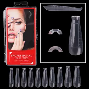 Light Therapy Crystal Scaled Extension Nails 100 Pcs Extended Nail Model Without Paper Support