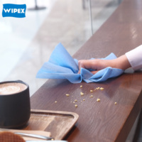 Lingettes jetables 100 % viscose pour contact alimentaire, lingettes de nettoyage industriel, lingettes sans peluches OEM, lingettes pour l'industrie alimentaire commerciale