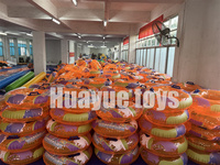 Diskon mainan tabung renang cincin kolam air mengapung dengan ban ganda PVC kokoh