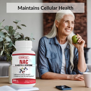 Capsules OEM n-acétyl-cystéine (<span class=keywords><strong>NAC</strong></span>) 600 Mg 60 Capsules de légumes Non-gm, Capsules sans Gluten supplément d'<span class=keywords><strong>acide</strong></span> <span class=keywords><strong>aminé</strong></span> l-cystéine - Product Image 5