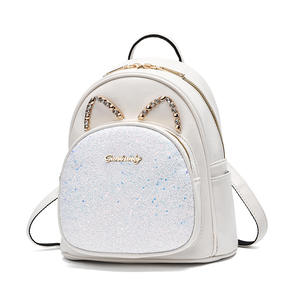 Mochila con solapa con patrón de gato de gran capacidad de la <span class=keywords><strong>Academia</strong></span> europea y americana para niñas, bolso bonito de moda - Product Image 1