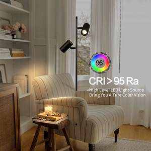Réglable Moderne Industriel <span class=keywords><strong>LED</strong></span> <span class=keywords><strong>Lampadaire</strong></span> Dimmable Touch Control 2 Tête Minimaliste <span class=keywords><strong>pour</strong></span> Salon Chambre Bureau Lampe de Lecture - Product Image 5